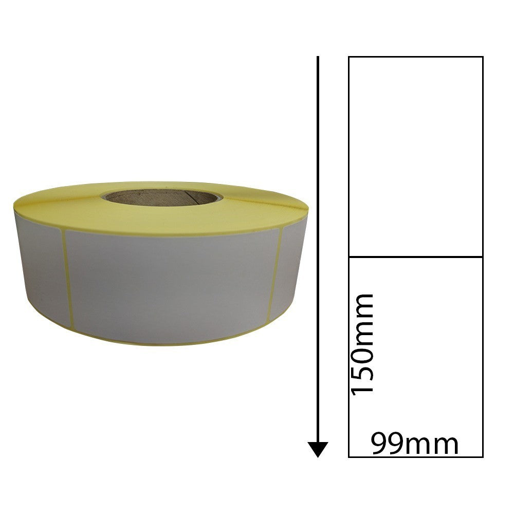 99mm x 150mm Direct Thermal Labels (1,000 Labels) - Freezer Adhesive