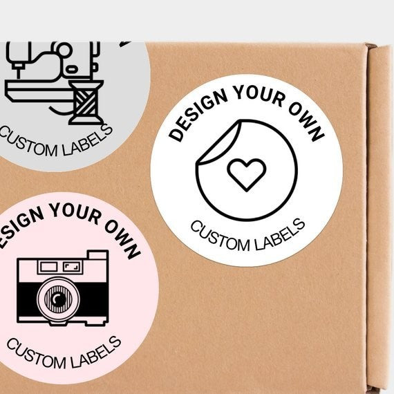 50mm Circle Design Your Own Label