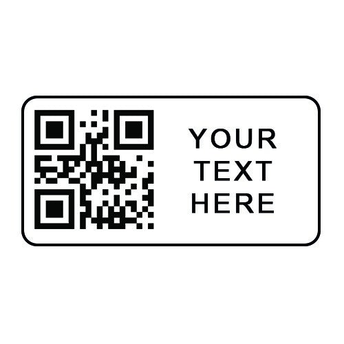 Personalised QR code labels 40x25mm