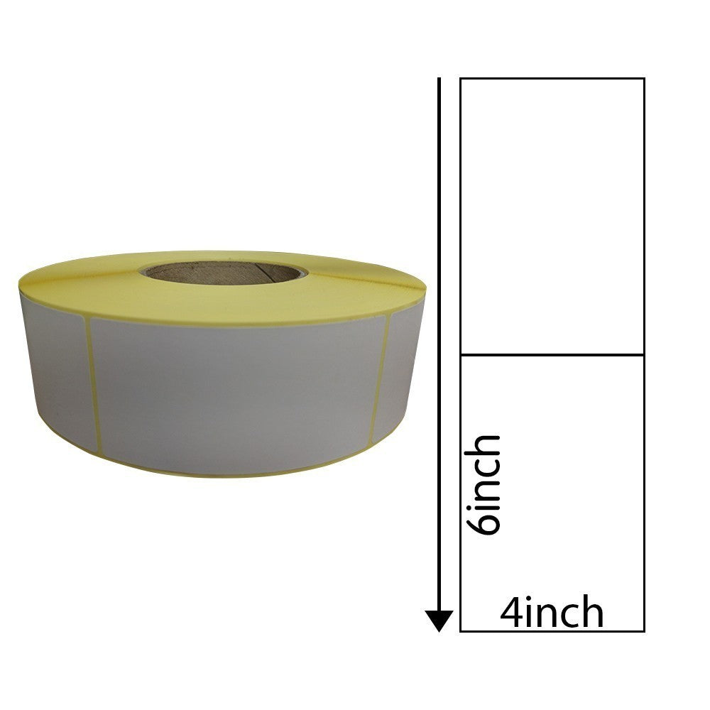 4 x 6 Inch Direct Thermal Labels (1,000 Labels) - Removable Adhesive