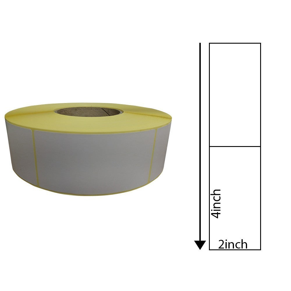 2 x 4 Inch Direct Thermal Labels (1,000 Labels) - Removable Adhesive