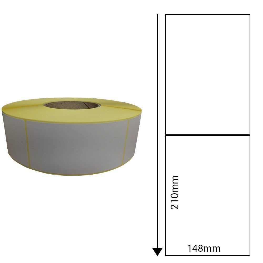 148mm x 210mm Direct Thermal Labels - Removable Adhesive