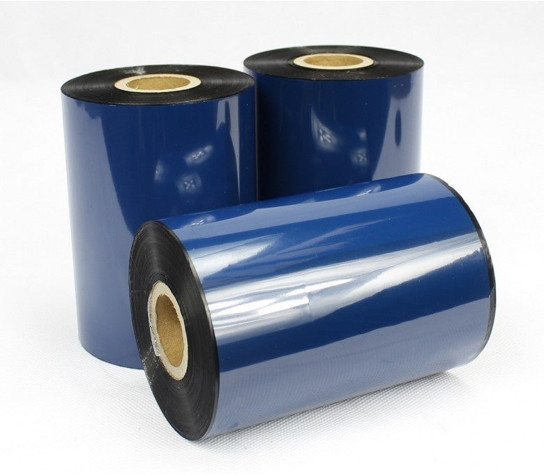 5 pack of 76mm x 450mm Black Thermal Transfer Wax Resin Ribbon