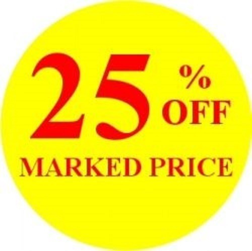 25% Off Promotional Label - Qty 1,000