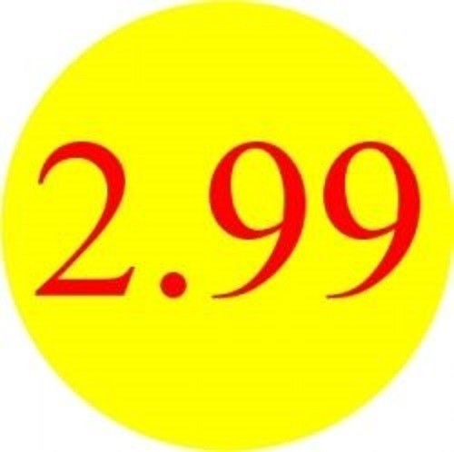 2.99 Promotional Label - Qty 1,000