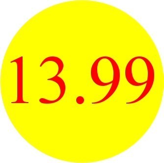 13.99 Promotional Label - Qty 1,000