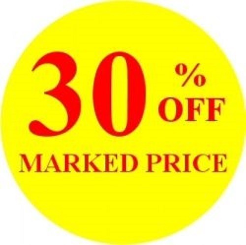30% Off Promotional Label - Qty 1,000