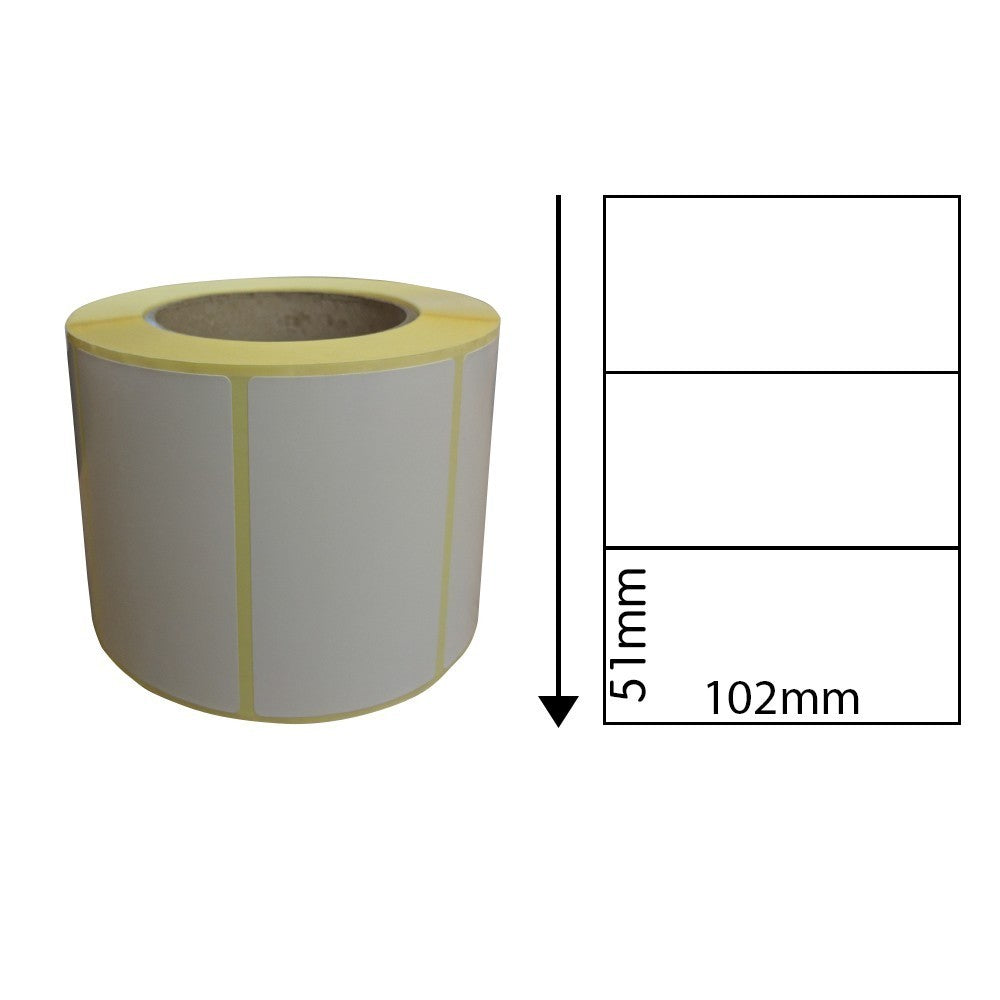 102mm x 51mm Direct Thermal Labels (1,000 Labels)