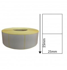 25 x 25mm Thermal Transfer Block-Out Labels