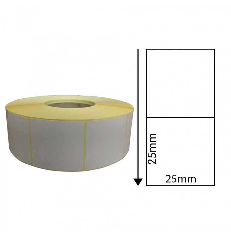 25mm x 25mm Direct Thermal Labels