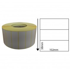 102mm x 38mm Direct Thermal Labels (1,000 Labels)