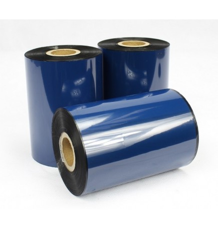 5 pack of 110mm x 74mm Black Thermal Transfer Wax Ribbon