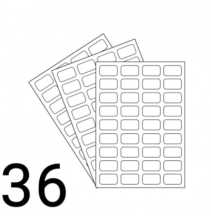 A4 Laser Sheet - 36 Label Per Sheet - 500 Sheets