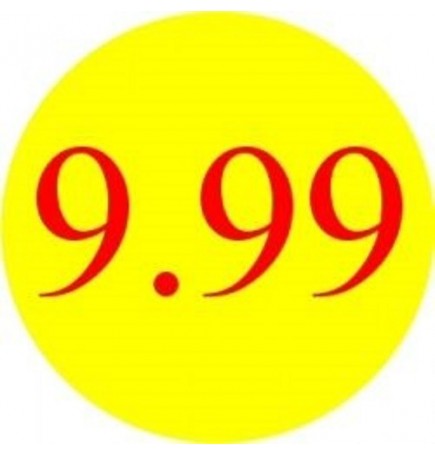 9.99 Promotional Label - Qty 1,000