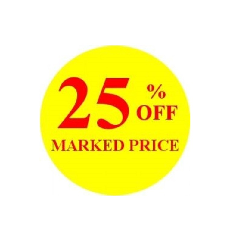 25% Off Promotional Label - Qty 1,000