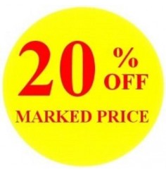 20% Off Promotional Label - Qty 1,000