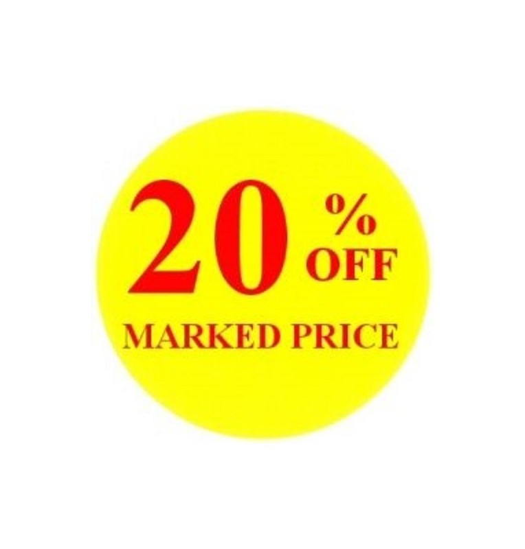 20% Off Promotional Label - Qty 1,000