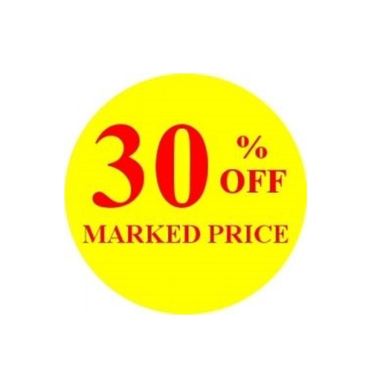 30% Off Promotional Label - Qty 1,000