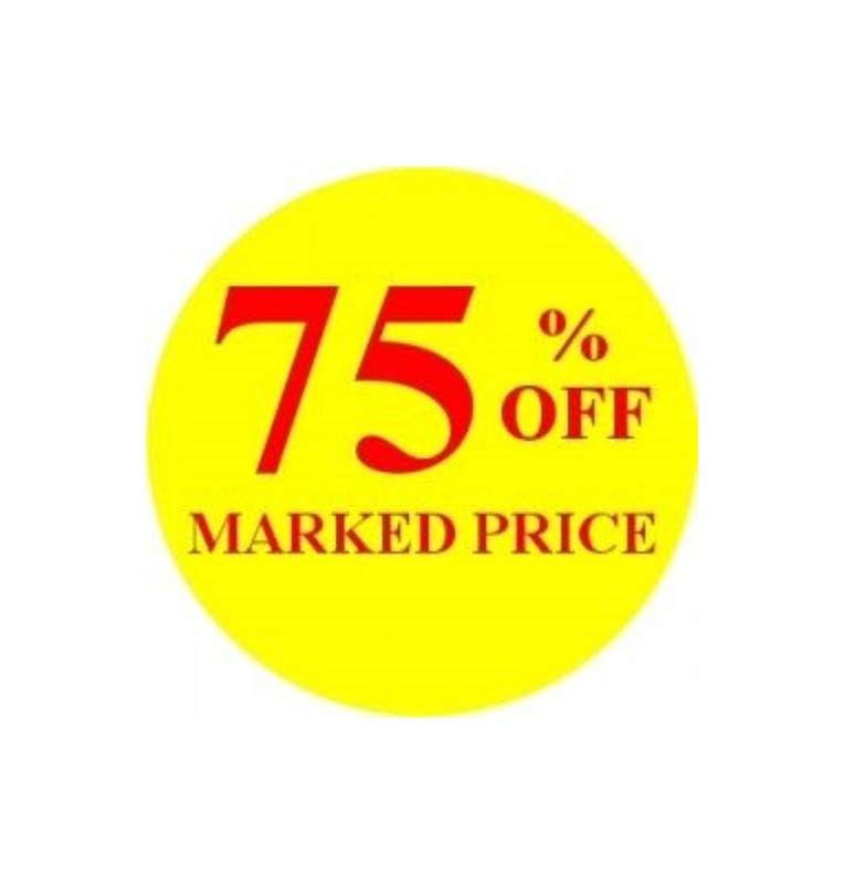 75% Off Promotional Label - Qty 1,000