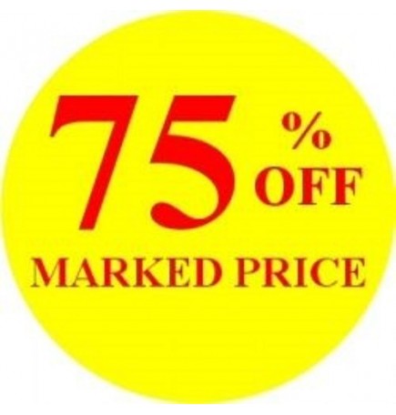 75% Off Promotional Label - Qty 1,000