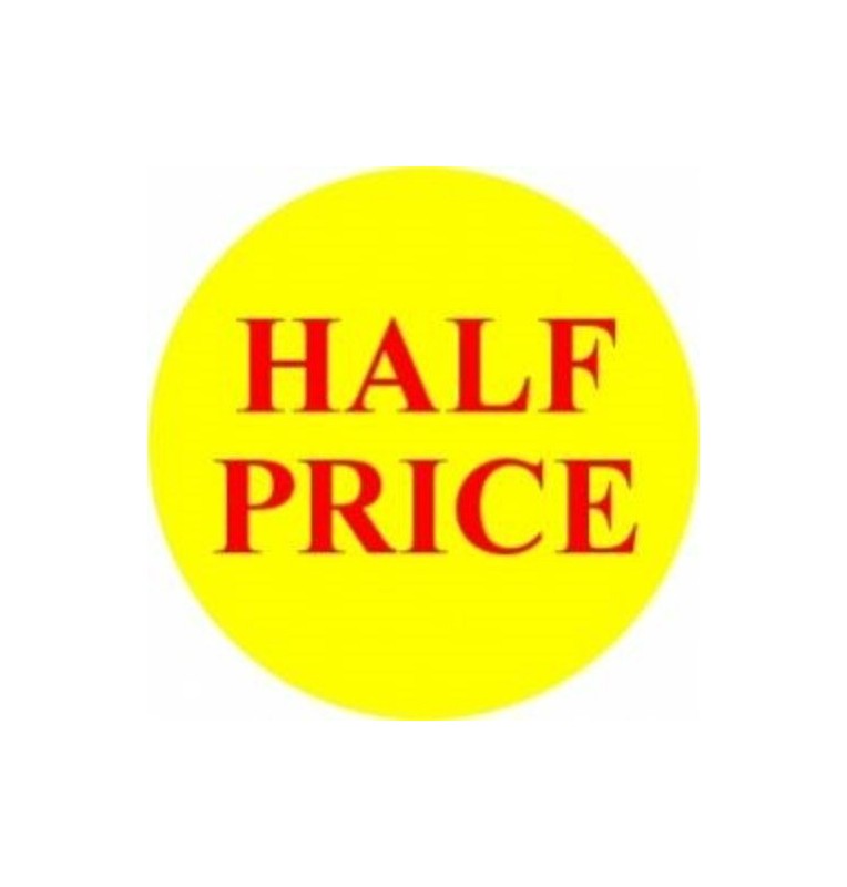 Half Price Promotional Label - Qty 1,000