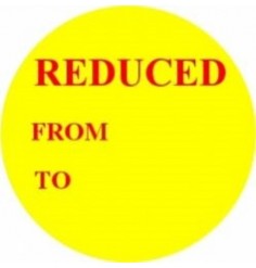 Reduced - From/To Promotional Label - Qty 1,000