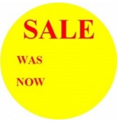 Sale - Was/Now Promotional Label - Qty 1,000