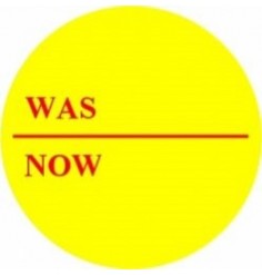 Was / Now Promotional Label - Qty 1,000