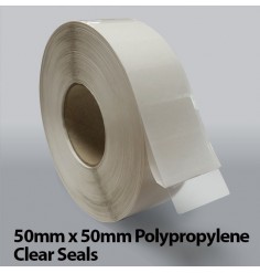 50mm x 50mm Polypropylene Clear Seals (1,000)