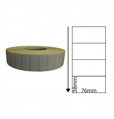 76mm x 38mm Direct Thermal Labels (1,000 Labels)