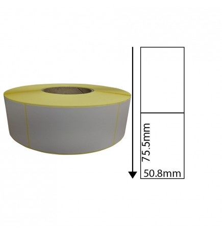 50.8mm x 75.5mm Direct Thermal Labels (1,000 Labels)