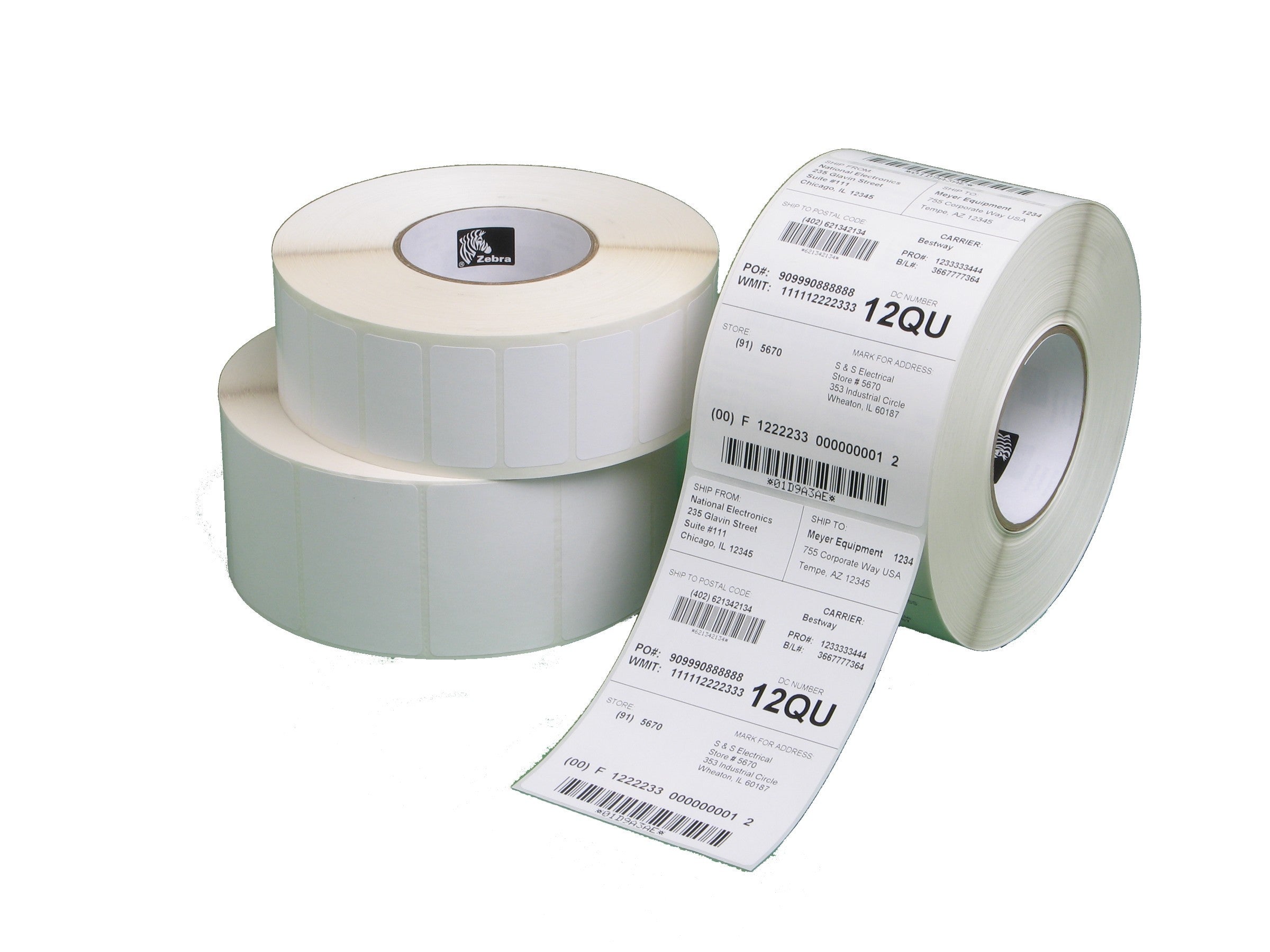 800264-605 Zebra Z-Select 2000D 102mm x 152mm Paper Label (Perforation)