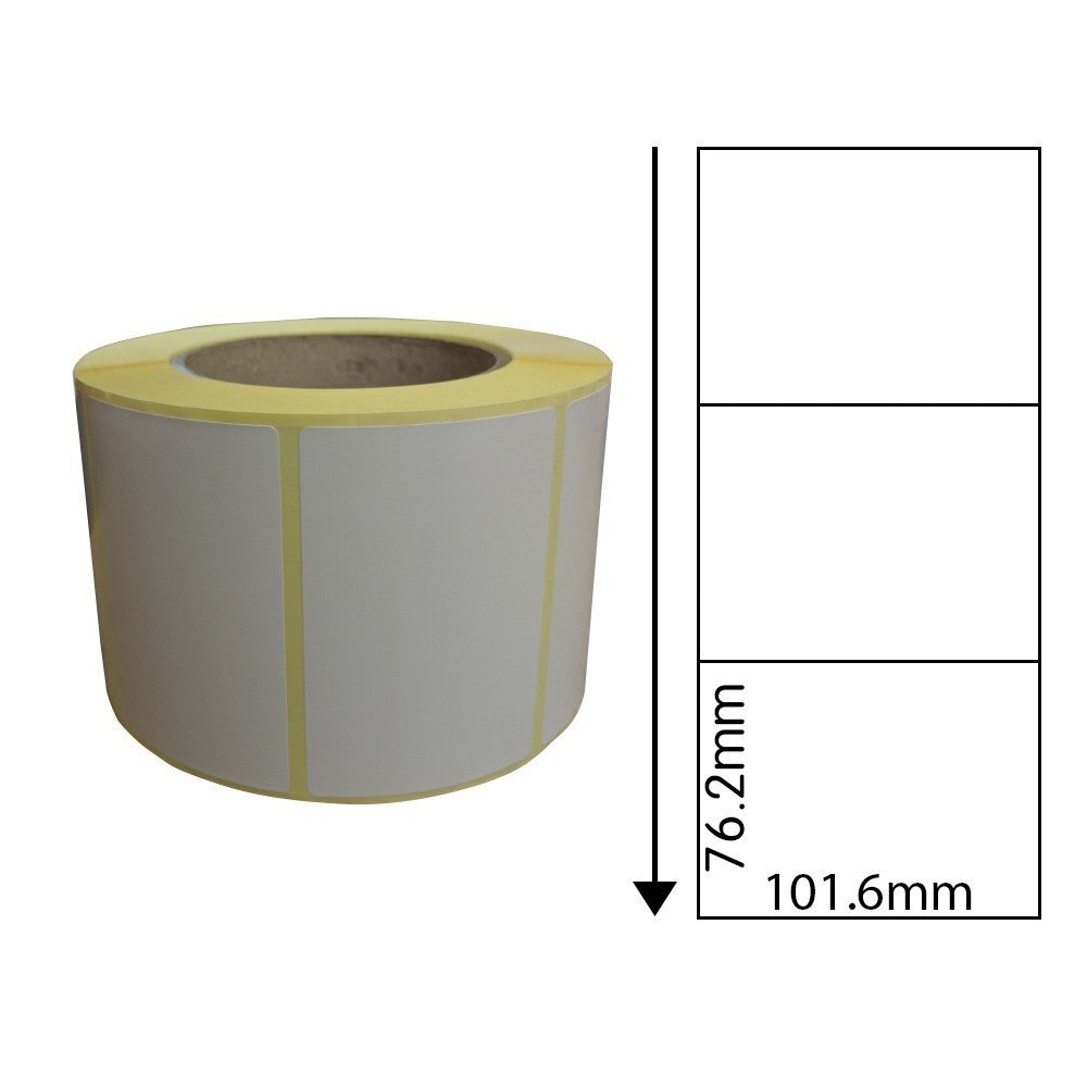 101.6mm x 76.2mm Direct Thermal Labels (1,000 Labels) - Removable Adhesive