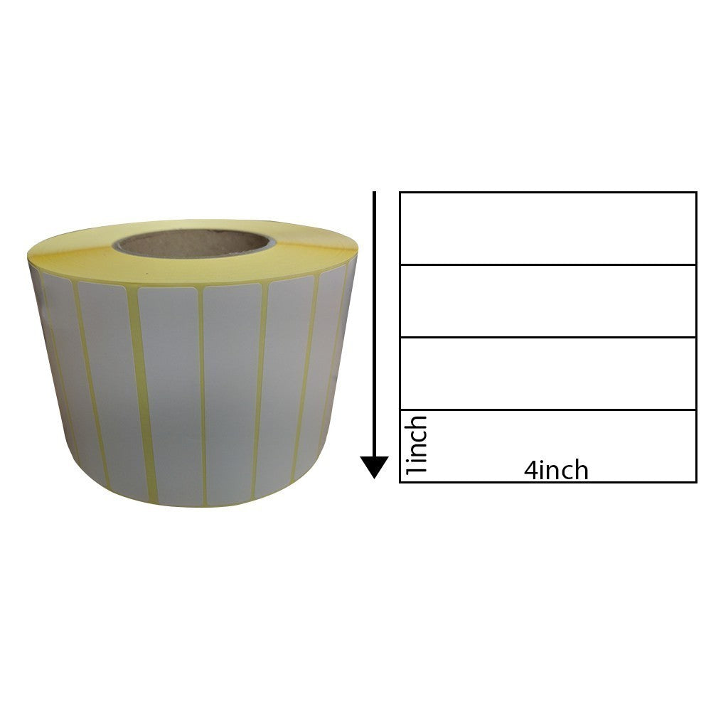 4 x 1 Inch Direct Thermal Labels (1,000 Labels) - Removable Adhesive