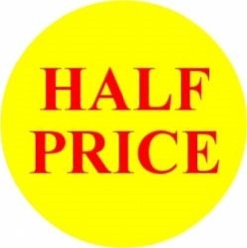 Half Price Promotional Label - Qty 1,000