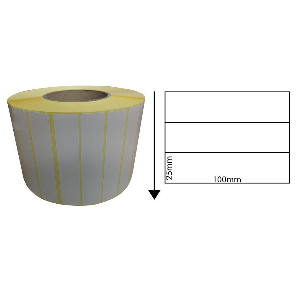 100mm x 25mm Direct Thermal Labels (1,000 Labels)