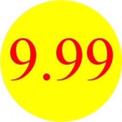 9.99 Promotional Label - Qty 1,000