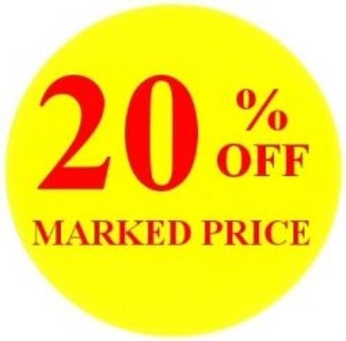 20% Off Promotional Label - Qty 1,000