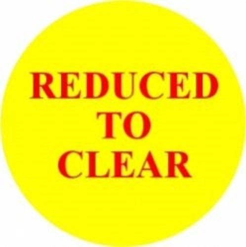 Reduced To Clear Promotional Label - Qty 1,000